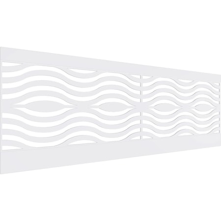 Ekena Millwork 32"H x 94 1/2"W Parker PVC Wainscot Paneling Kit WPK32X94PKR
